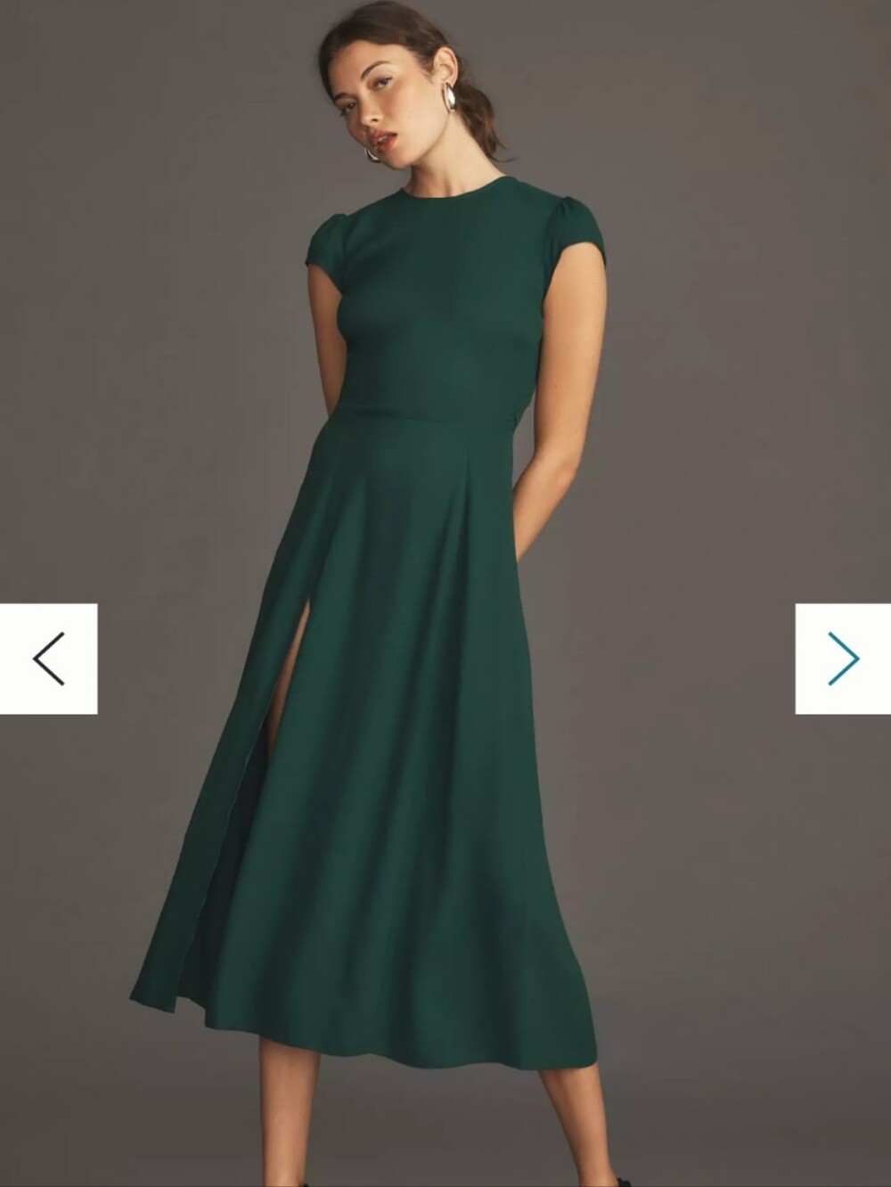 REFORMATION gavin dress in forest green - size 2